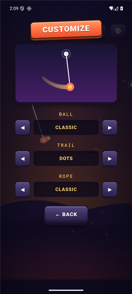 The HOOKED cosmetics customise screen